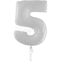Цифра 5 - Белая